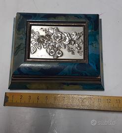 Porta gioielli con inserto in argento 