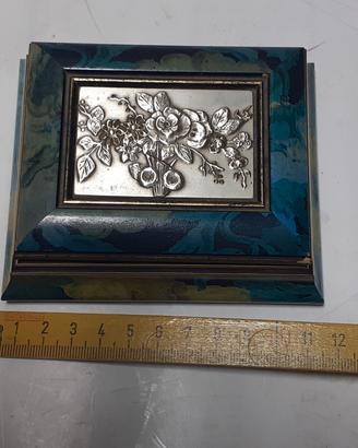 Porta gioielli con inserto in argento 