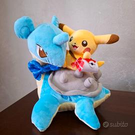 pikachu e lapras peluche pokemon soft plush 21 cm