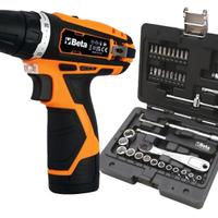 KIT TRAPANO AVVITATORE 12V BETA + VALIG. 903E/C42