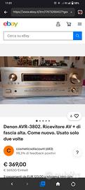 denon avr 3802 sintoamplificatore 