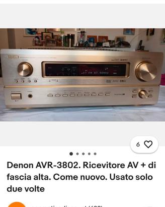 denon avr 3802 sintoamplificatore 