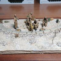 Diorama 1:35 para' italiani Folgore con cann 47/32