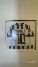 Maglietta originale Juventus autografata da Tevez
