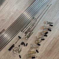 Struttura per luci led con binari in alluminio