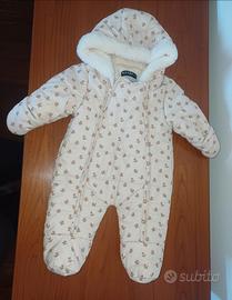 Tuta imbottita invernale neonata 3 mesi
