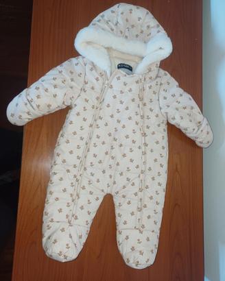 Tuta imbottita invernale neonata 3 mesi