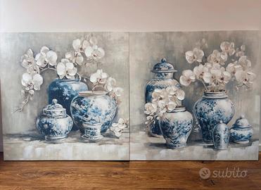 Quadro vasi blu - still life