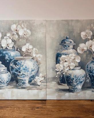 Quadro vasi blu - still life
