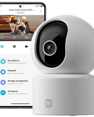 C302 Telecamera WiFi Interno 2K (3MP) con Privacy 