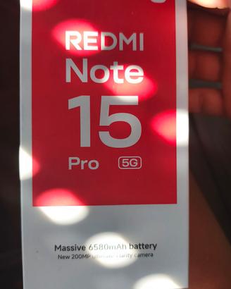 redmi note 15 pro 5g nuovo con ricevuta 