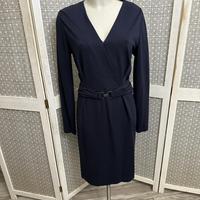 Abito Seventy in Viscosa Blu Scuro