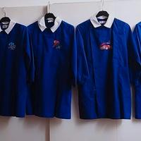 5 Grembiuli blu: 4 SIGGI + 1 AMBROSINO come nuovi 