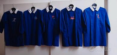 5 Grembiuli blu: 4 SIGGI + 1 AMBROSINO come nuovi 