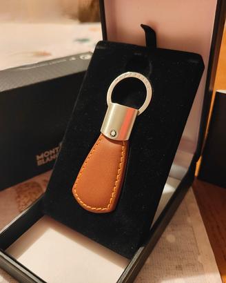Portachiavi Montblanc Triangle Pelle Vintage Nuovo