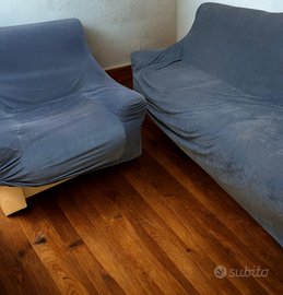 Divano 3 posti + poltrona (con copridivani)