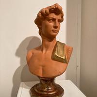 Busto David in gesso decorativo