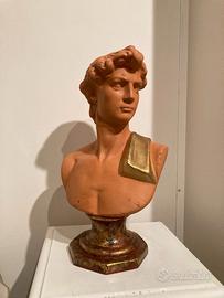 Busto David in gesso decorativo