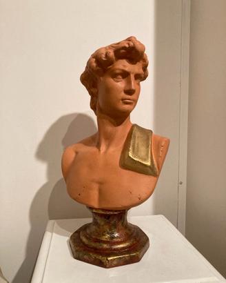Busto David in gesso decorativo
