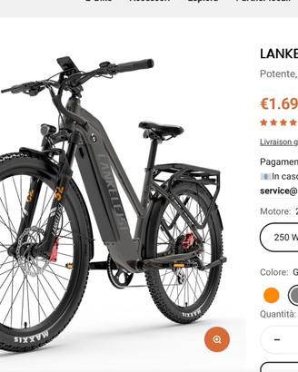 LANKELEISI MX600 Pro ebike elettrica