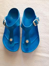 Infradito Birkenstock azzurro n. 34.
