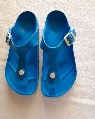 Infradito Birkenstock azzurro n. 34.