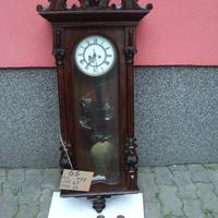 Orologio a pendolo con 2 pesi in noce
