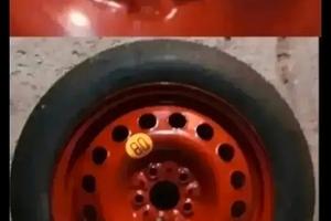 Ruotino Michelin Tex 5 fori e 2 catarifrangenti 