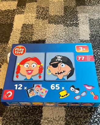 Puzzle per creare facce buffe
