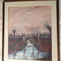 Quadro PAESAGGIO D’INVERNO Sergio Giacon 1969