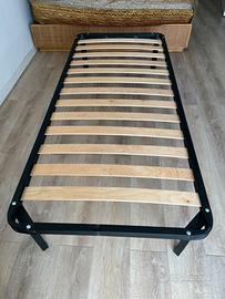 Letto singolo doghe in legno