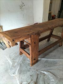 tavolo da falegname antico