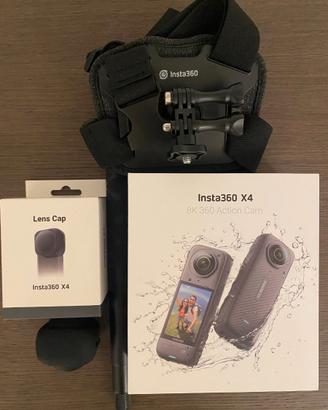 Action CAM Insta360 X4 con accessori nuova