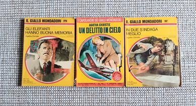 Lotto 3 Agatha Christie - Il Giallo Mondadori vint