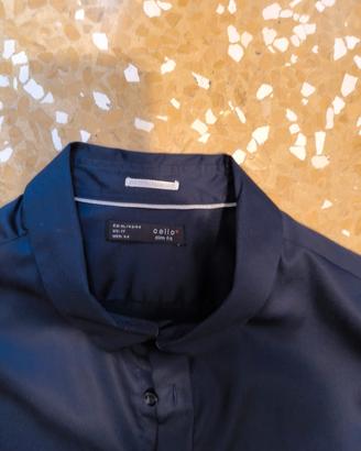 camicia cotone celio  blu notte 