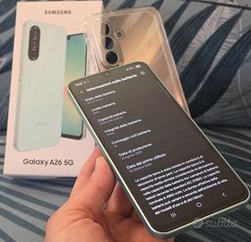 Samsung Galaxy A26 5G Mint Garanzia Ottobre 2027
