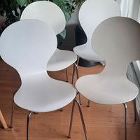 sedie bianche legno 