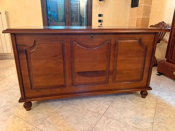 Cassapanca in legno noce