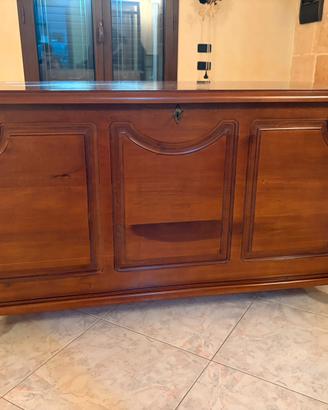Cassapanca in legno noce