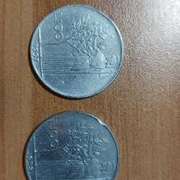 Monete da Lire 100 Minerva anni 1957-58