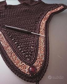 cuffia da cavallo fatta a mano