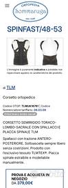Corsetto ortopedico Spinfast TLM