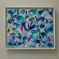 Quadro ad olio fiori floreale