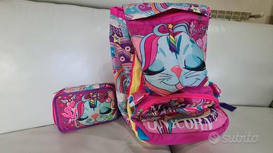 Zaino ed astuccio SJ Seven bambina
