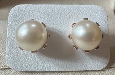 PAIO ORECCHINI ORO ROSA 18kt. E PERLE
