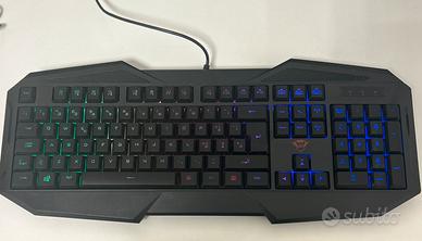 Tastiera Trust gxt830 e mouse trust