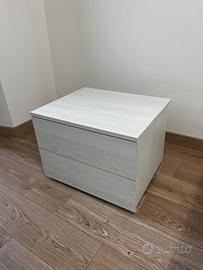 Coppia Comodini Moderni Rovere Chiaro