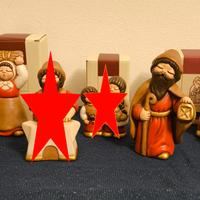 Statuette Presepe Giubileo Thun Blu e Rosse