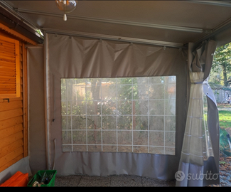 Veranda rigida/Gazebo struttura zincata mt.5 X 3