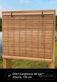 Tenda. da sole in bambù. Nuova